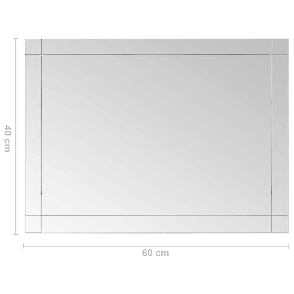 vidaXL Настінне Дзеркало 60x40 см Скло